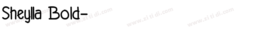 Sheylla Bold字体转换